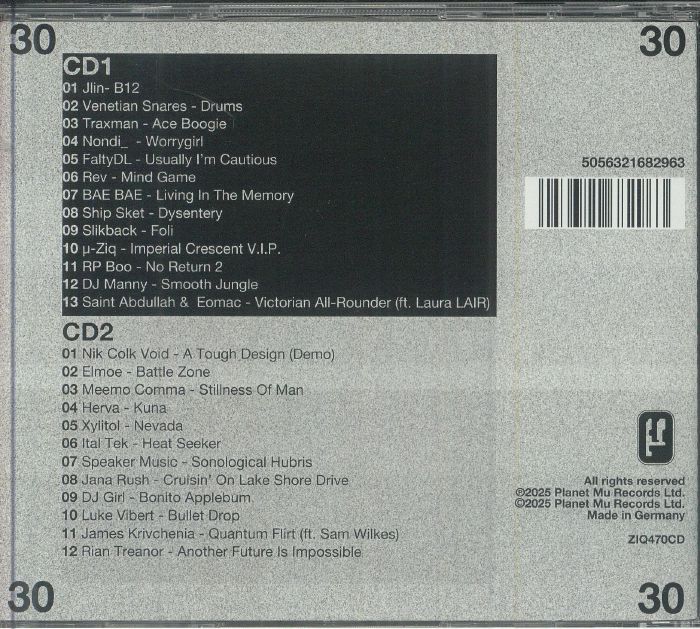 VARIOUS - Planet Mu 30 1995 - 2025