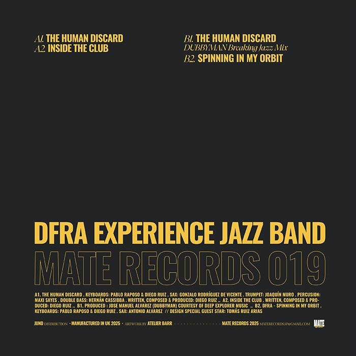 DFRA EXPERIENCE JAZZ BAND - The Human Discard EP (feat Dubbyman remix)
