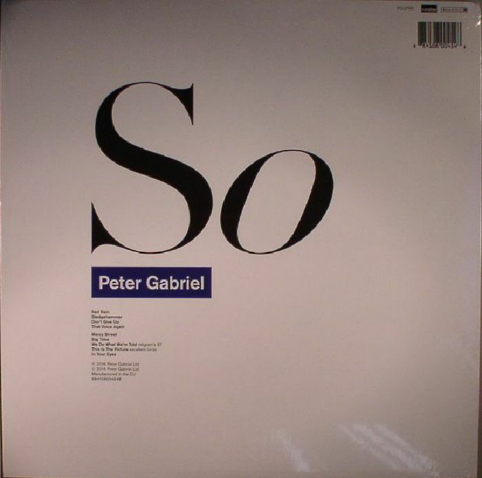 GABRIEL, Peter - So (half speed remastered) (B-STOCK)