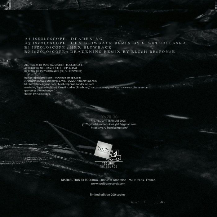 ISZOLOSCOPE/BLUSH RESPONSE/ELEKTROPLASMA - Hex Blowback