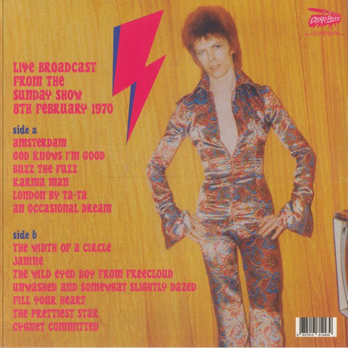 BOWIE, David - The Prettiest Star: Live Broadcast From The Sunday Show 8th February 1970