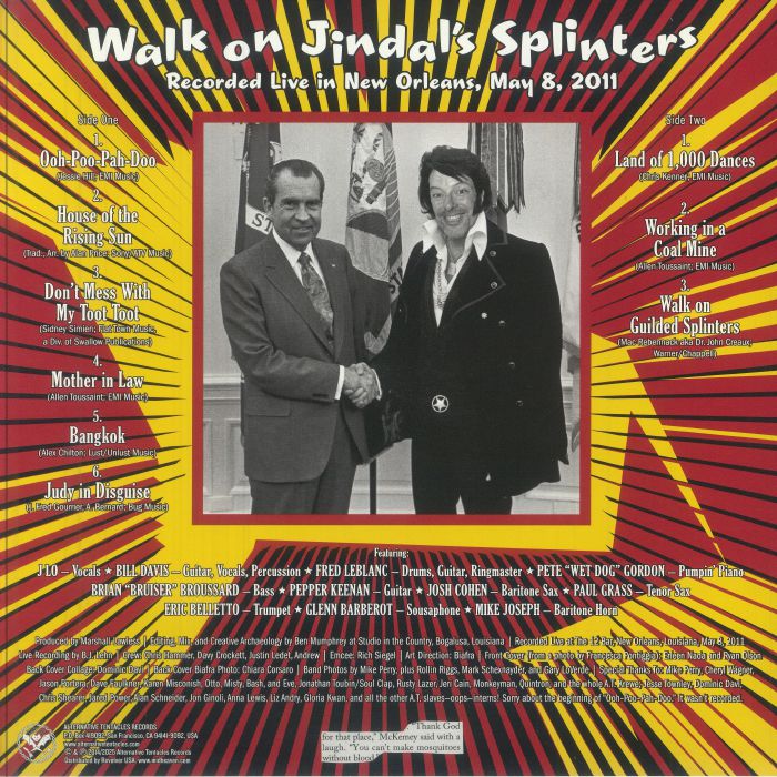 BIAFRA, Jello & THE NEW ORLEANS RAUNCH & SOUL ALL STARS - Walk On Jindal's Splinters (reissue)