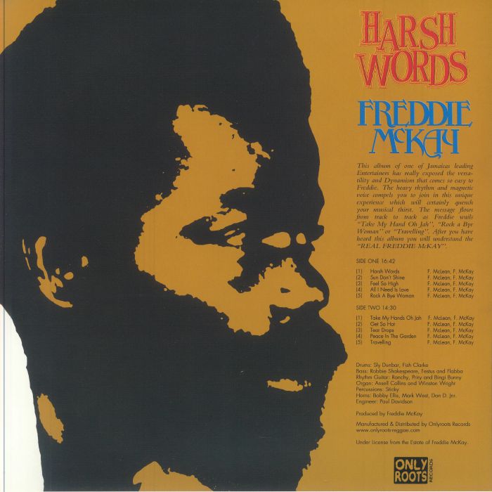 欧LP Freddie Mckay Harsh Words RFLP001 Kismet EU /00220 Harsh Words | Freddie Mckay | Common Ground International
