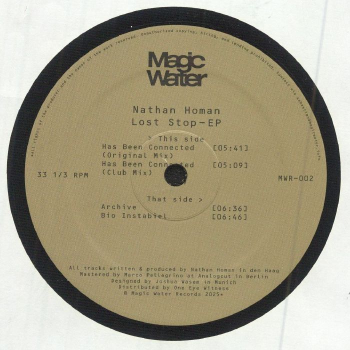 HOMAN, Nathan - Lost Stop EP