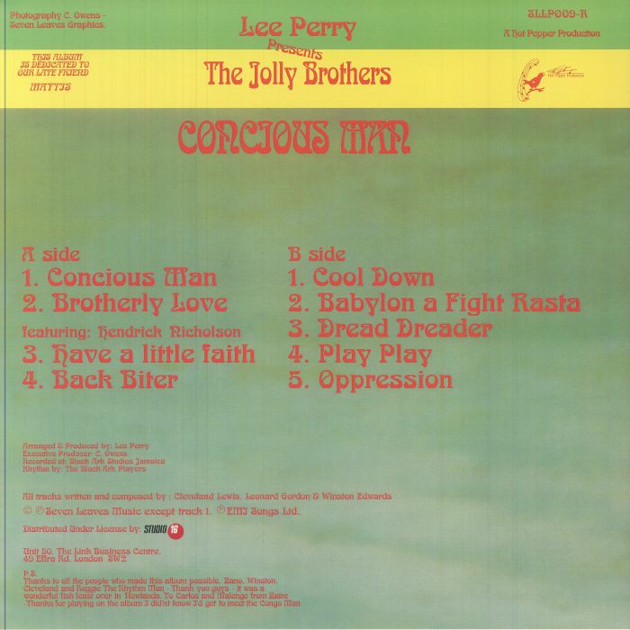 Lee Perry Presents The Jolly Brothers