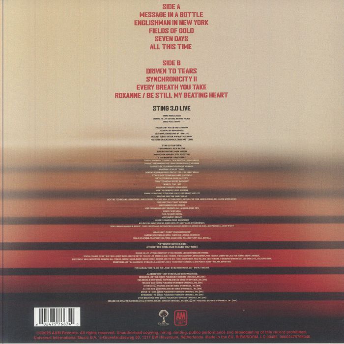 STING - Sting 3 0 Live