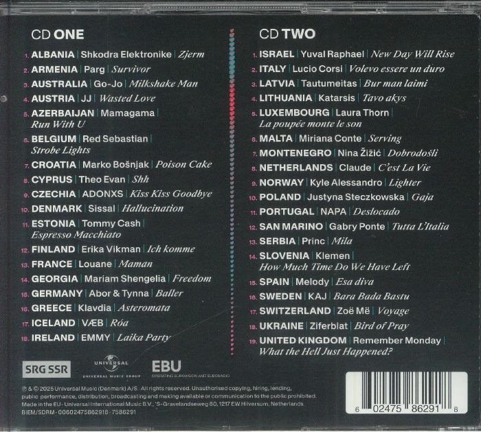 VARIOUS - Eurovision Song Contest Basel 2025