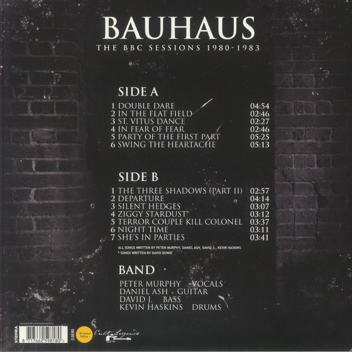 BAUHAUS - The BBC Sessions 1980-1983: Live Radio Broadcast