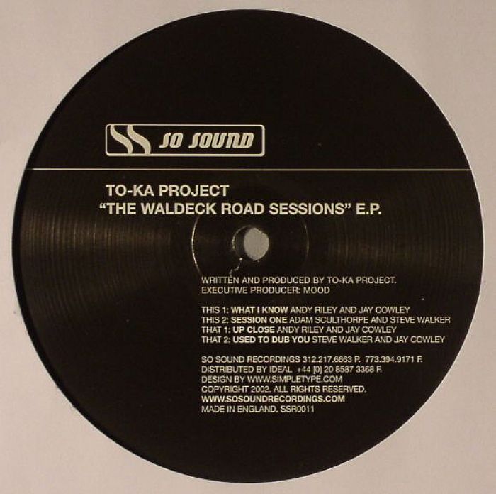 TOKA PROJECT - The Waldeck Road Sessions EP