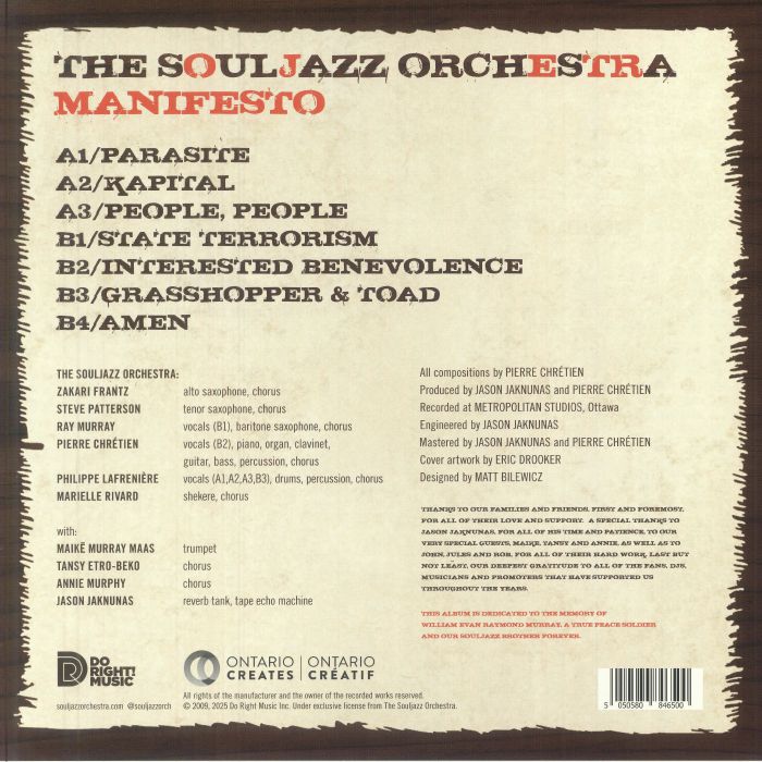 SOULJAZZ ORCHESTRA, The - Manifesto (reissue)