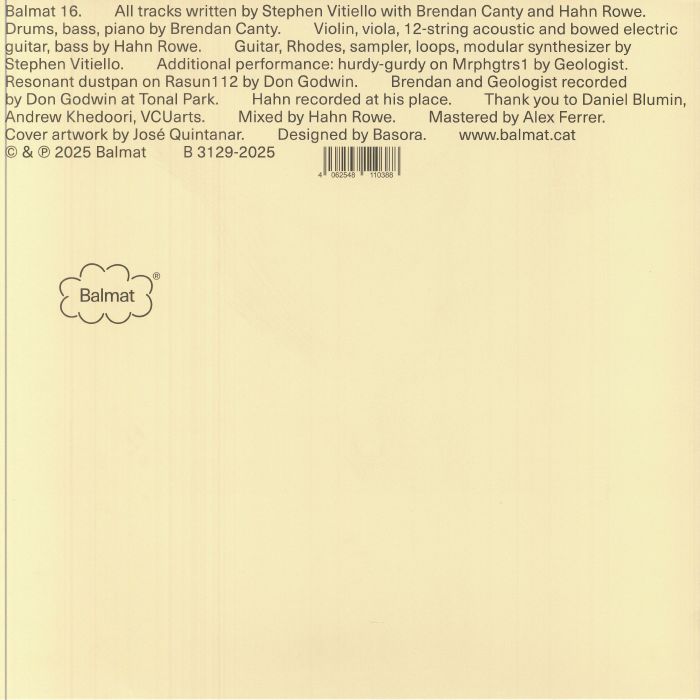 VITIELLO, Stephen/BRENDAN CANTY/HAHN ROWE - Second