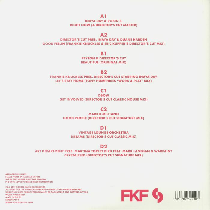 FRANKIE KNUCKLES/ERIC KUPPER/VARIOUS - The Director's Cut Collection Volume Three (B-STOCK)