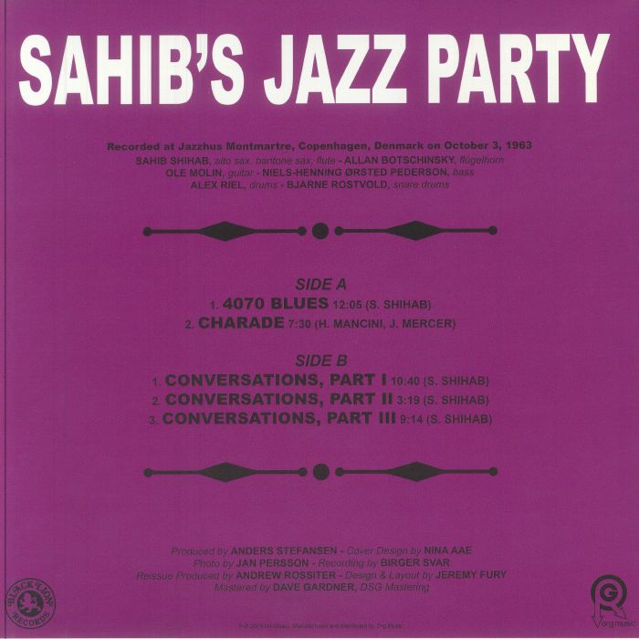 SHIHAB, Sahib - Sahib's Jazz Party (remastered)