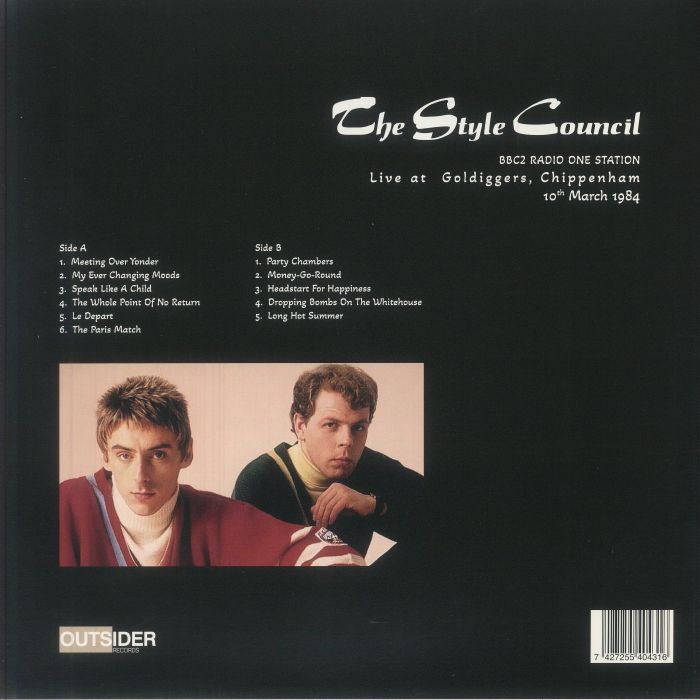 STYLE COUNCIL, The - BBC 2 Radio One Station Live At Goldiggers Chippenham 10th March 1984