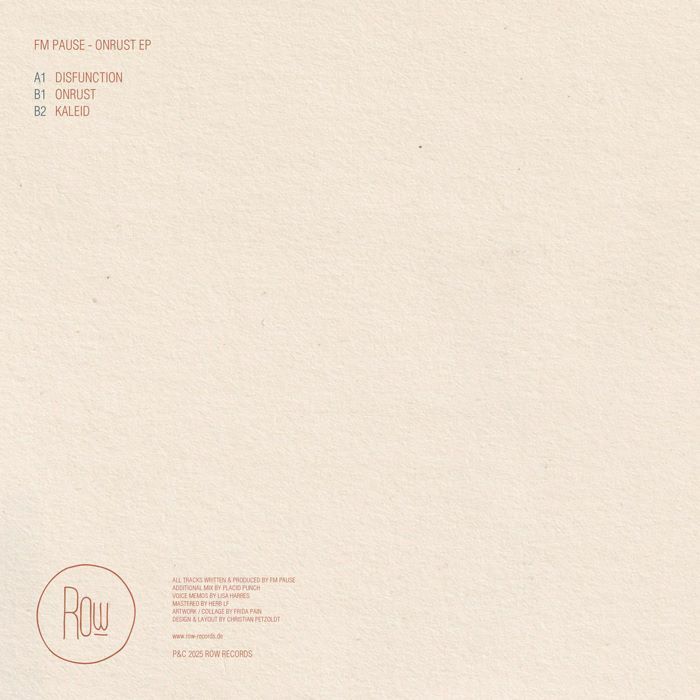 FM PAUSE - Onrust EP