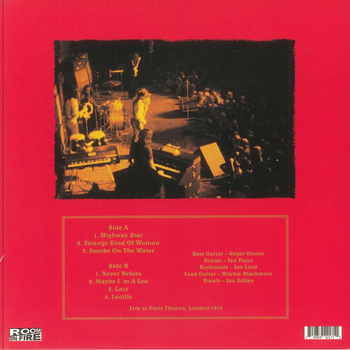 DEEP PURPLE - Highway Star: Live At Paris Theatre, London 1972, Radio Broadcast