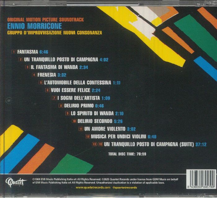 MORRICONE, Ennio - Un Tranquillo Posto Di Campagna (Expanded Edition)