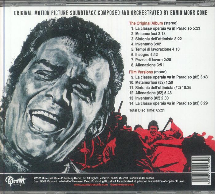 MORRICONE, Ennio - La Classe Operaia Va In Paradiso (Soundtrack) (remastered)