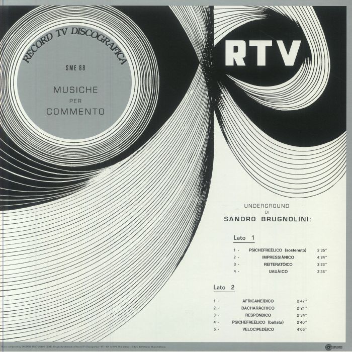 BRUGNOLINI, Sandro - Underground (mono) (remastered)