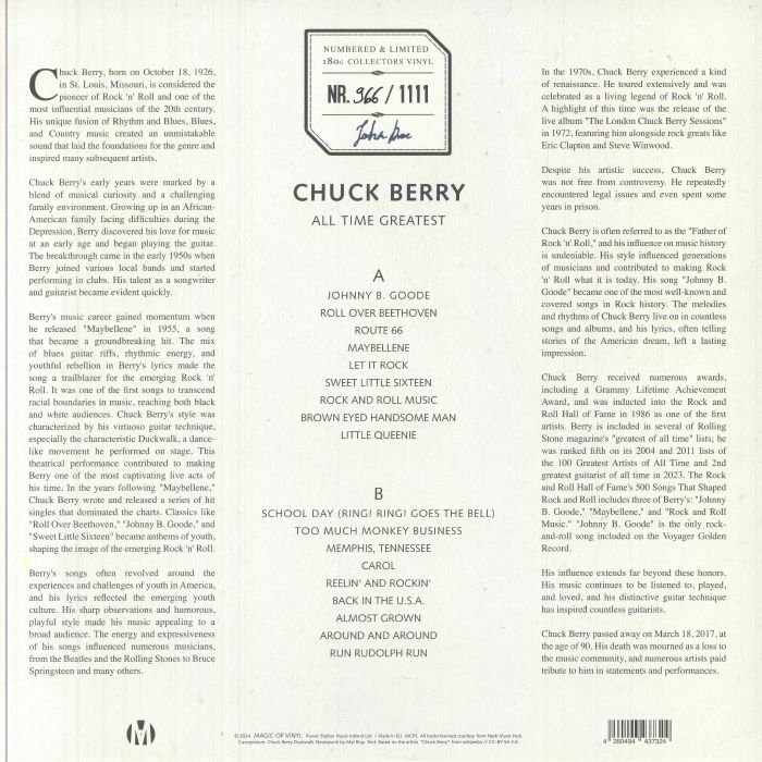 Chuck BERRY - All Time Greatest