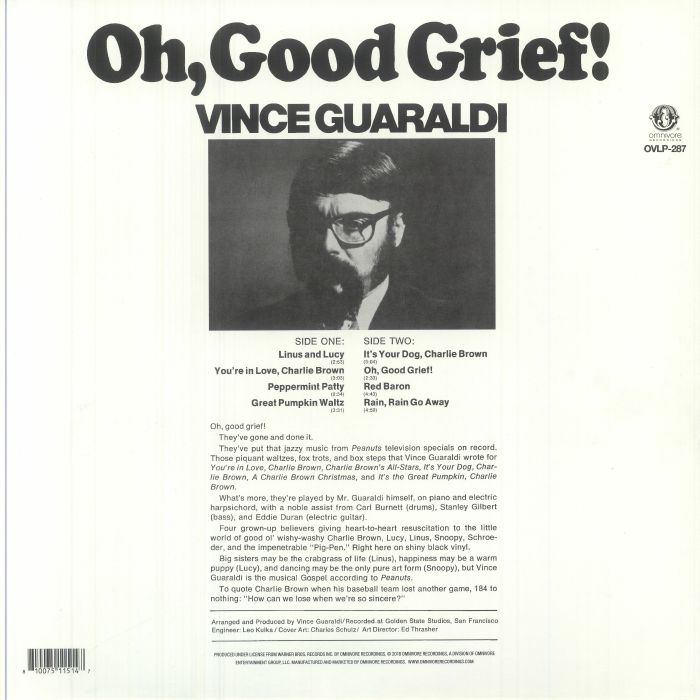 GUARALDI, Vince - Oh Good Grief!