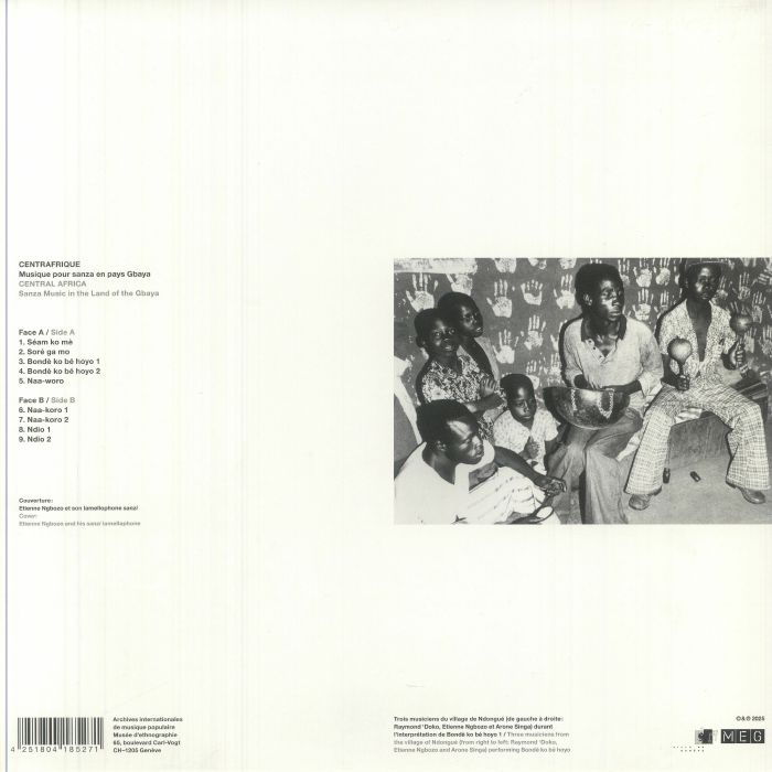 VARIOUS - Centrafrique: Musique Pour Sanza En Pays Gbaya (Central Africa: Sanza Music In The Land Of The Gbaya)