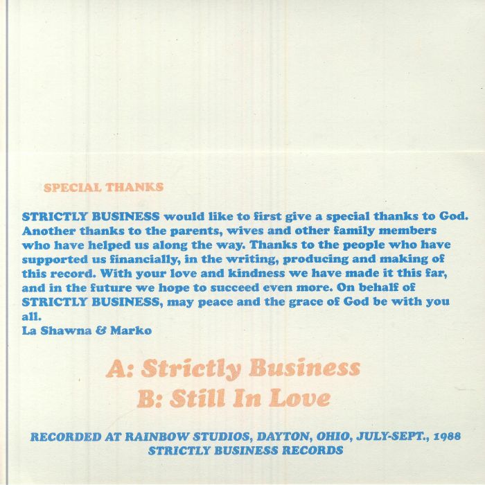 STRICTLY BUSINESS - Strictly Business