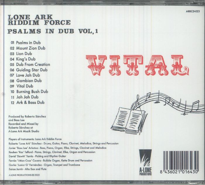 LONE ARK RIDDIM FORCE - Vital Vol, 1: Psalms In Dub