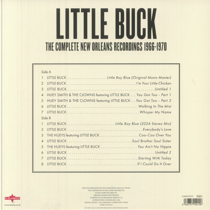 LITTLE BUCK - The Complete New Orleans Recordings 1966 - 1970