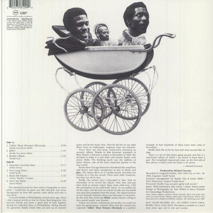 GUY, Buddy/JUNIOR MANCE/JUNIOR WELLS - Buddy & The Juniors (Verve Acoustic Sounds Series)