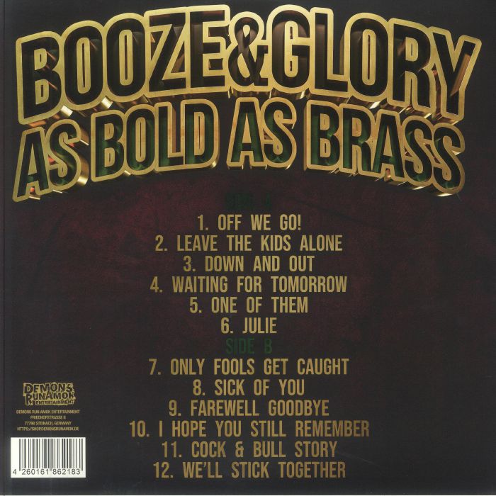 BOOZE & GLORY - As Bold As Brass (10th Anniversary Edition)