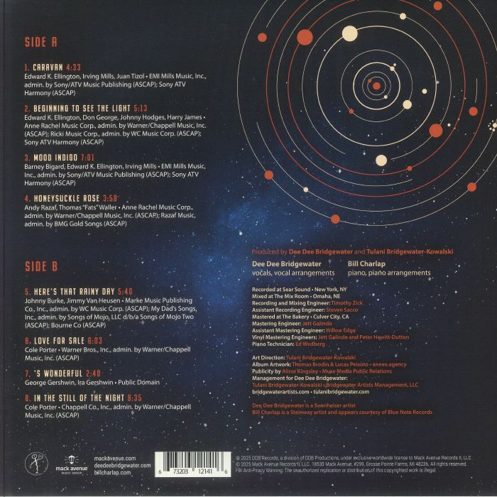 BRIDGEWATER. Dee Dee/BILL CHARLAP - Elemental