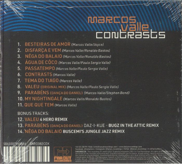 Marcos Valle Contrasts LPレコード Marcos Valle – Contrasts – 2 x Vinyl (LP, Album), 2003