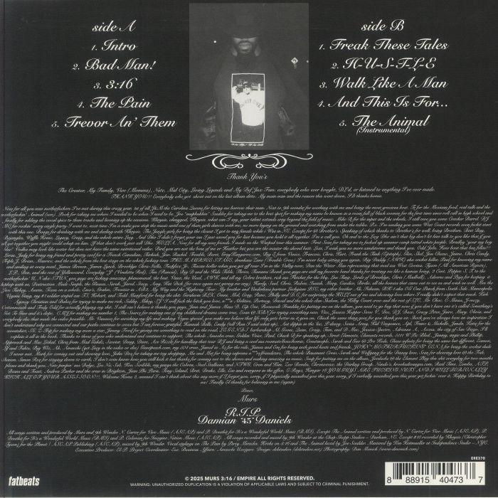 MURS - Murs 3:16 The 9th Edition (reissue) Vinyl at Juno Records.