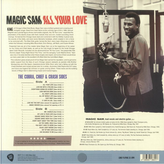 MAGIC SAM - All Your Love: The Cobra Chief & Crash Sides