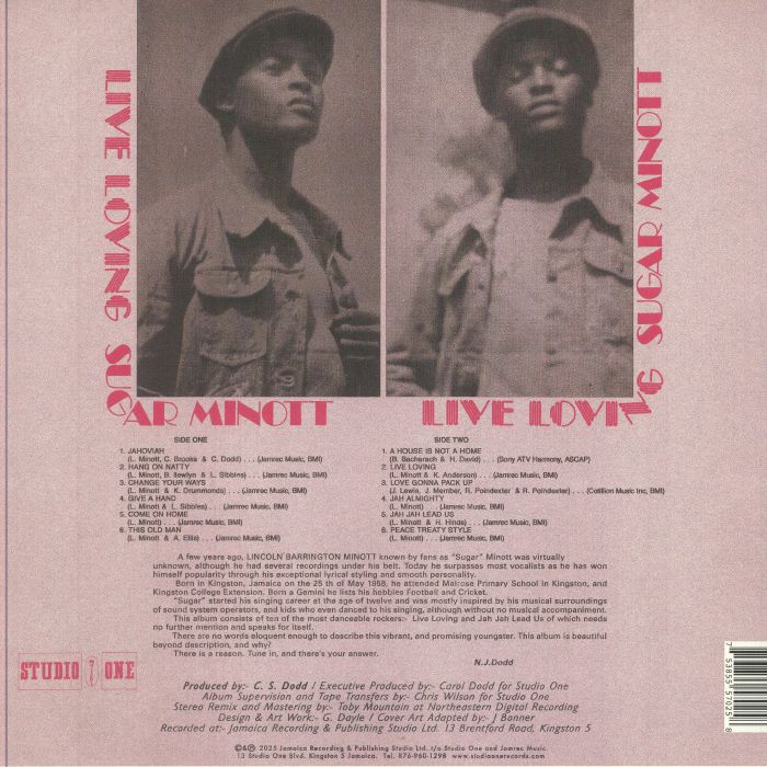 SUGAR MINOTT - Live Loving (reissue)