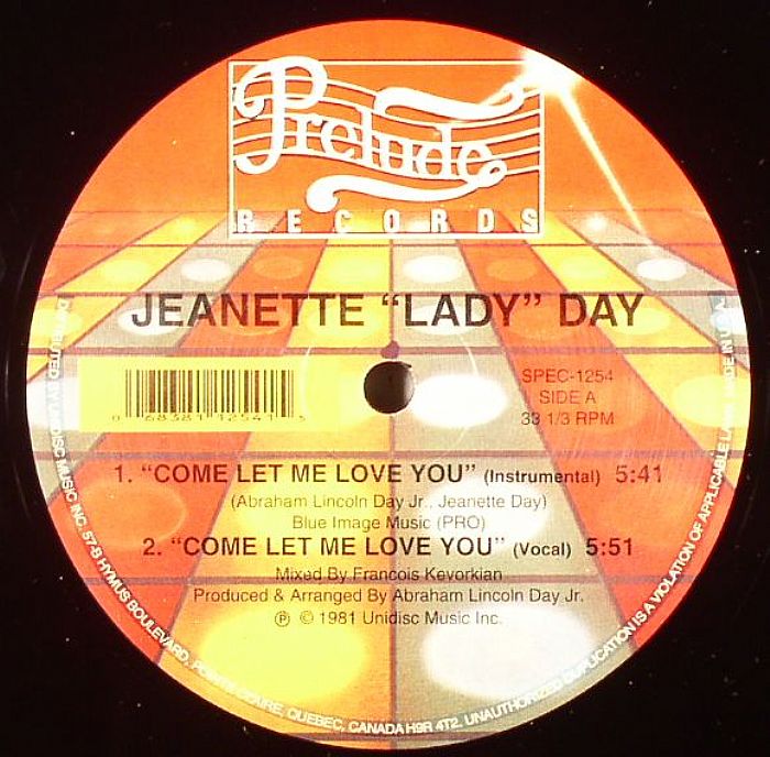 DAY, Jeanette "Lady" - Come Let Me Love You