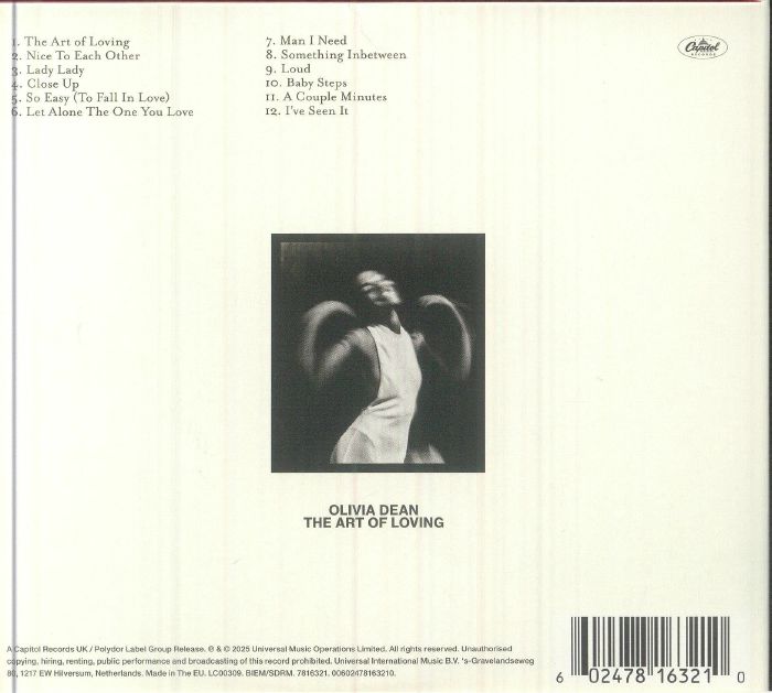 Olivia DEAN - The Art Of Loving CD at Juno Records.