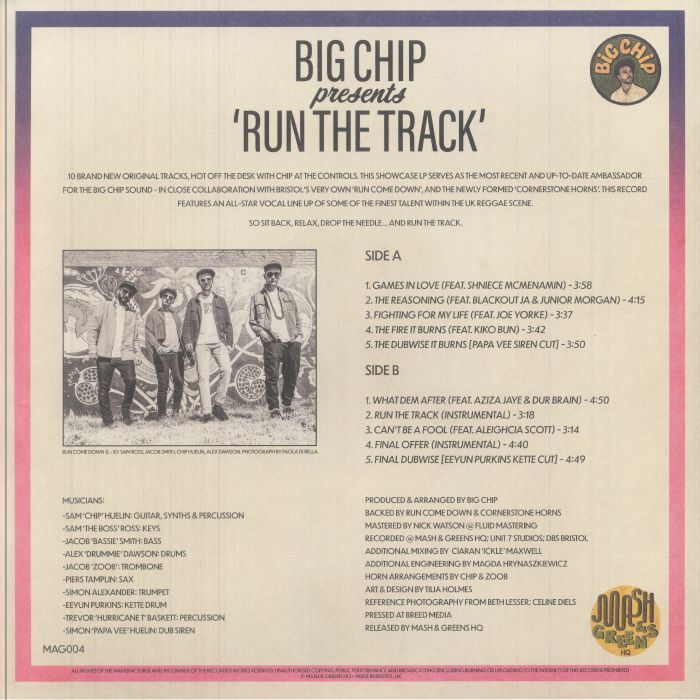 BIG CHIP with RUN COME DOWN/CORNERSTONE HORNS - Run The Track