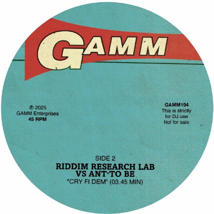 RIDDIM RESEARCH LAB vs LAY FAR/ANT TO BE - Cry Fi Dem