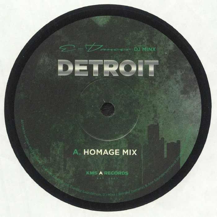 E Dancer | DJ Minx – Detroit vinyl cover