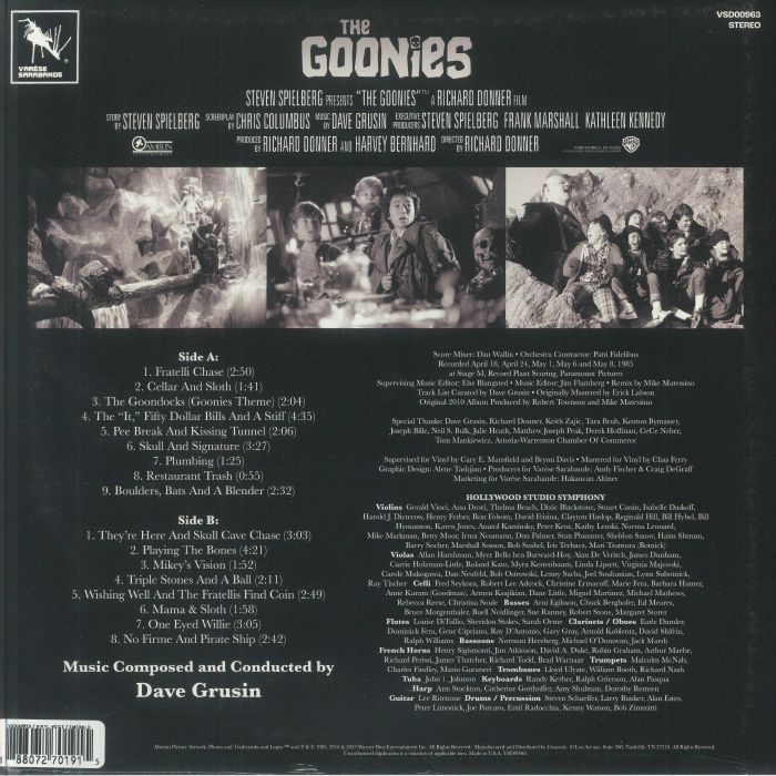 米2discs LP Ost, Dave Grusin Goonies VSD00086 VARESE SARABANDE /00660 Goonies, The (Vinyl) – Varèse Sarabande