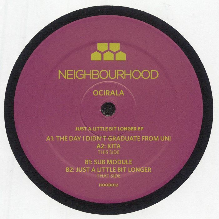 Ocirala – Just A Little Bit Longer EP vinyl cover
