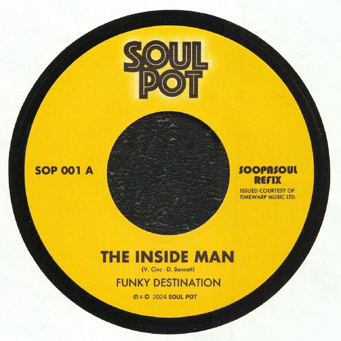 FUNKY DESTINATION / SOOPASOUL – The Inside Man (Soopasoul Remix) vinyl cover