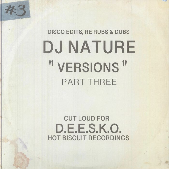 DJ Nature – Versions Part Three vinyl cover