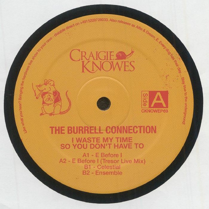 The Burrell Connection – I Waste My Time So You Don't Have To vinyl cover