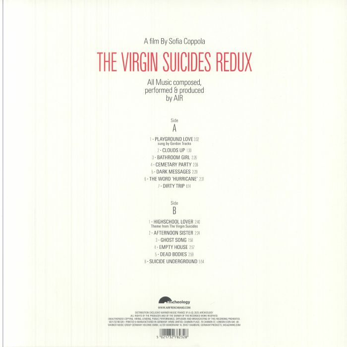 THE VIRGIN SUICIDES限定カラーレコード THE VIRGIN SUICIDES限定カラーレコード