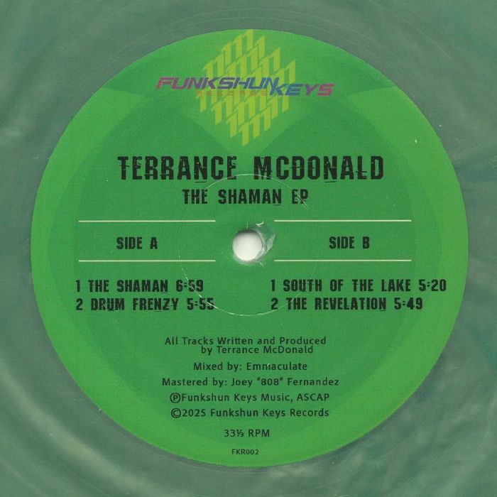 Terrance Mcdonald – The Shaman EP vinyl cover