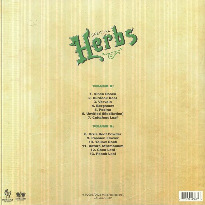 MF DOOM Metal Fingers Presents Special Herbs Vol 9 &