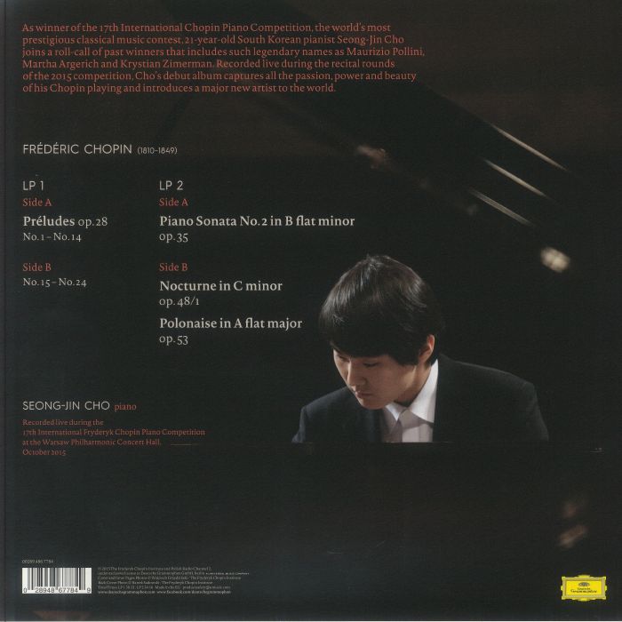 Cho SEONG JIN/FREDERIC CHOPIN - Winner Of The 17th International ...